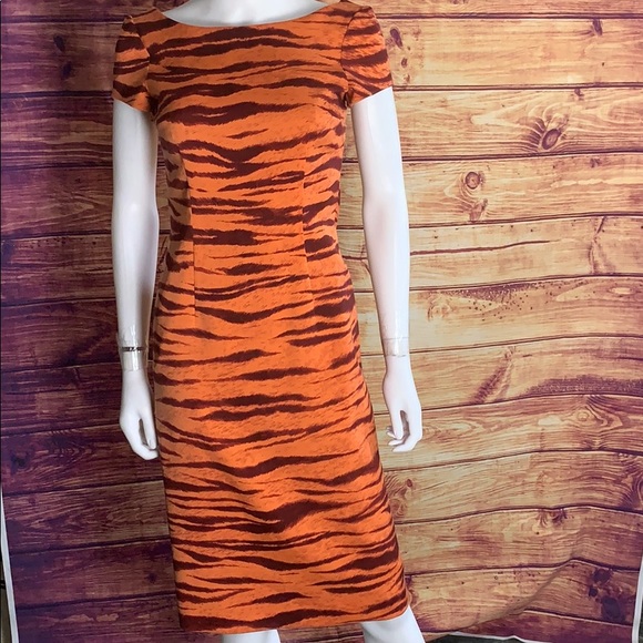 moschino orange dress